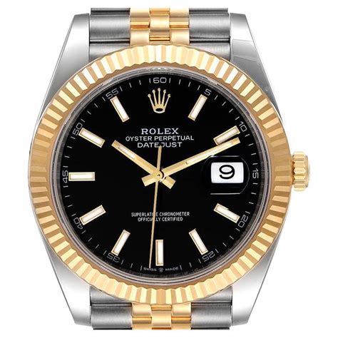 rolex con indici sovrapposti|Rolex Datejust 41 Steel Black Index Dial Mens Watch .